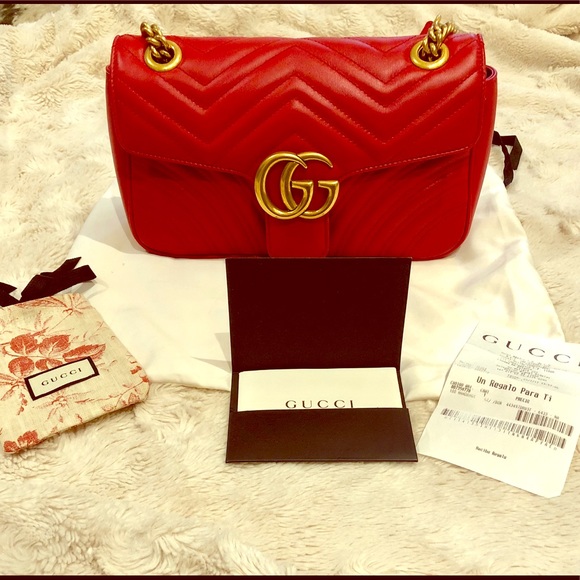 Gucci Handbags - SOLD!!! Gucci Marmont Small Matelasse Shoulder Bag